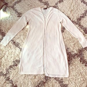 Ambiance Long white cardigan